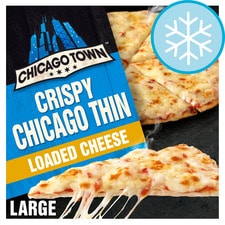 Chicago Town Crispy Thin Loaded Cheese Pizza 439G