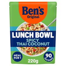 Bens Original Lunch Bowl Spicy Thai Style Coconut Grains and Rice 220g