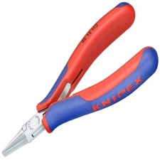 KNIPEX Electronics Flat Jaw Pliers Multi-Component Grip 115Mm