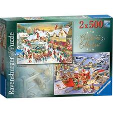 Ravensburger Christmas Collection 2 x 500 Piece Jigsaw Puzzle