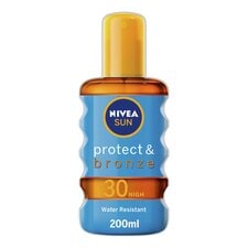 Nivea Sun Protect And Bronze Tan Oil Spf 30 200Ml