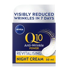 NIVEA Q10 Power Anti-Wrinkle Night Cream Moisturiser 50ml