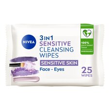 NIVEA Cleansing Face Wipes Sensitive Skin 25 Pack