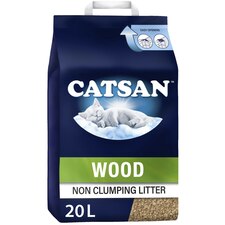 20L Catsan Wood Comfort Non Clumping Cat Litter 100% Natural & Biodegradable