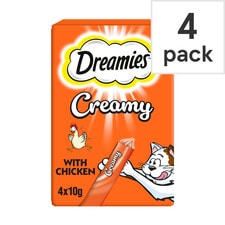 Dreamies Creamy Cat Treats with Chicken 4x10g