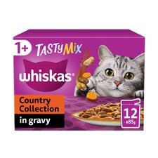 Whiskas Country Collection Mix Cat Food Pouches in Gravy 12x85g