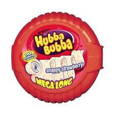 Hubba Bubba Snappy Strawberry Bubblegum Mega Long Tape 56g