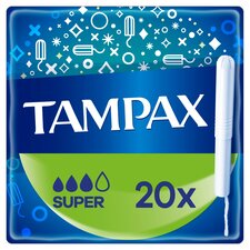 Tampax Super Tampons With Applicator 20 Pack