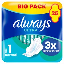 Always Ultra Normal Size 1 Sanitary Towels With Wings 26