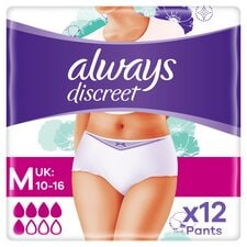 Always Discreet Normal Medium Incontinence Pants 12 Pack