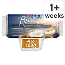 Muller Corner Bliss Cheesecake Salted Caramel Yogurts 4x100g