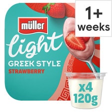 Muller Light Greek Style Strawberry Yogurt 4X115g