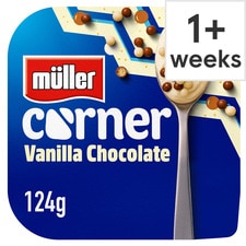 Muller Corner Vanilla Yogurt With Chocolate Balls 124G