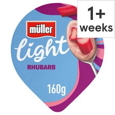 Muller Light Fat Free Rhubarb Yogurt 160g