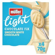 Muller Light Chocolate Fix White Chocolate Dessert 4X70g