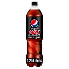 Pepsi Max No Sugar Cola Bottle 1.25L