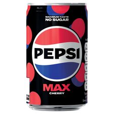 Pepsi Max No Sugar Cherry Cola Soft Drink 150ml