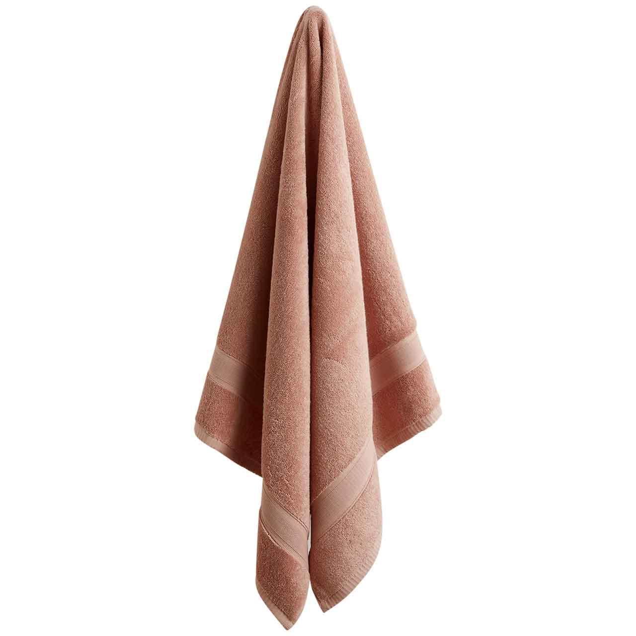 M&S Super Soft Pure Cotton Bath Sheet, Dusty Pink