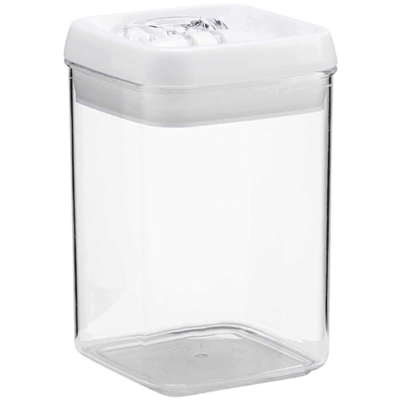 M&S 0.8L Rectangular Flip-Tight Food Storage, One Size, White Mix