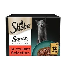 Sheba Sauce Collection Wet Cat Food Succulent selection 12x85g