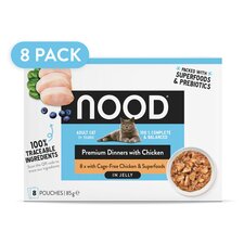 Nood Cat Dinners Chicken & Superfoods In Jelly 8X85g