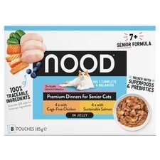 Nood Cat 7+ Senior Dinner Chicken Salmon In Jelly 8X85g