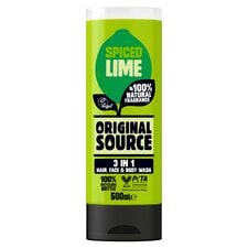 Original Source Spiced Lime 3 In 1 Bodywash 500Ml