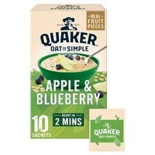 Quaker Oat So Simple Apple & Blueberry Porridge Sachets 10x36g