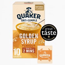 Quaker Oat So Simple Golden Syrup Porridge Sachets 360g