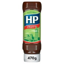 HP Fruity Brown Sauce Top Down 470g