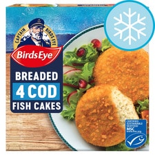 Birds Eye 4 Breaded Cod Cakes 198G