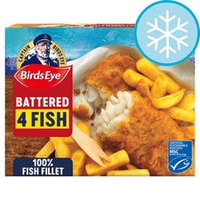 Birds Eye 4 Battered Fish Fillets 400G