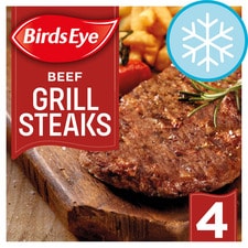 Birds Eye 4 Beef Grills 340G