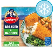 Birds Eye 4 Large Breaded Haddock 440G