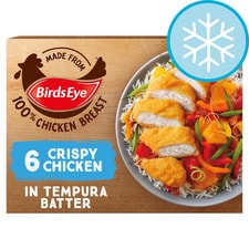 Birds Eye 6 Crispy Chicken In Tempura Batter 510G