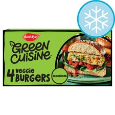 Birds Eye Green Cuisine 4 Veggie Quarter Pounders 454G