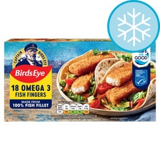 Birds Eye 18 Breaded Omega 3 Fish Fingers 504g