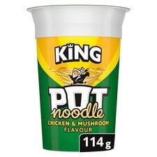 Pot Noodle Chicken & Mushroom Instant Noodles King Pot 114g