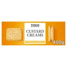 Tesco Custard Cream Biscuits 400G