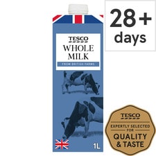 Tesco British Whole Milk Longlife Uht 1 Litre