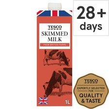 Tesco British Skimmed Longlife Uht Milk 1 Litre