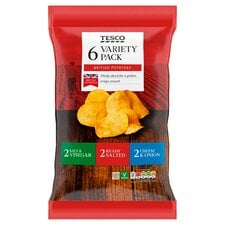 Tesco Variety Crisps 6X25g