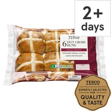 Tesco 6 Hot Cross Buns