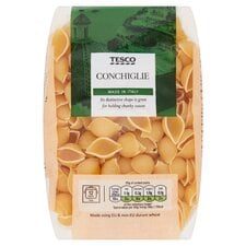 Tesco Conchiglie Pasta Shells 500G