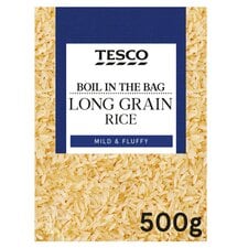 Tesco Boil In The Bag Long Grain Rice 4 X 125G