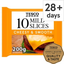 Tesco 10 Mild Cheese Slices 200G