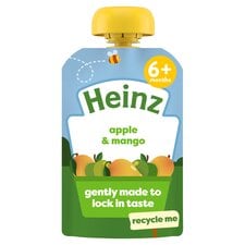 Heinz Apple & Mango Baby Food Fruit Puree Pouch 100g