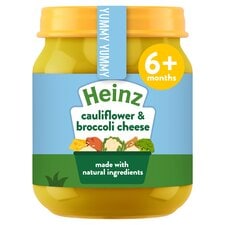 Heinz Cauliflower & Broccoli Cheese Baby Food Jar 120g