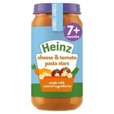 Heinz Cheese and Tomato Pasta Stars Baby Food Jar 200g