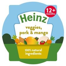 Heinz Veggies, Pork & Mango Baby Food Tray 200g